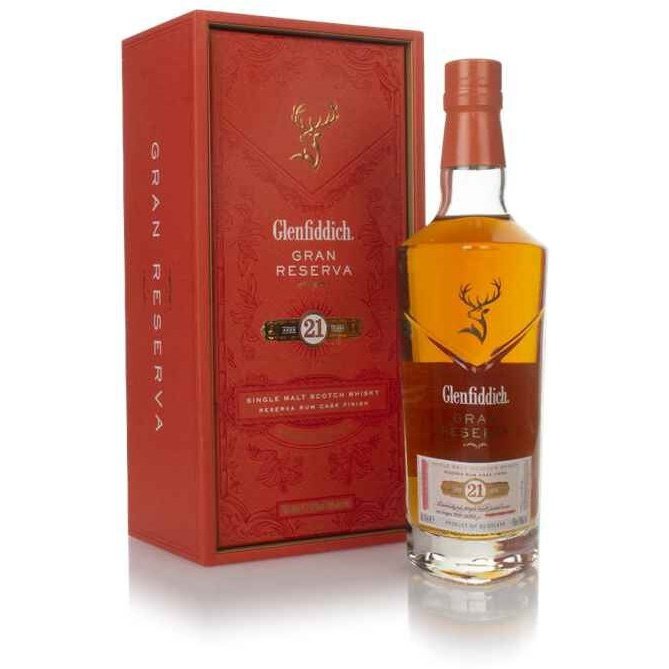 Glenfiddich 21 Year Old Gran Reserva Rum Cask Finish Single Malt Scotch Whisky