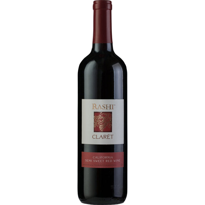 Rashi Winery Claret Semi Sweet Red Wine California Mev