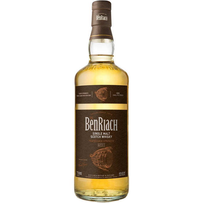 Benriach Peated Cask Strength Batch 2 Single Malt Scotch Bottle