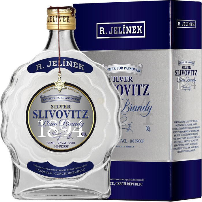 R Jelinek Silver Plum Gift Slivovitz Brandy Kosher For Passover Czech Republic - All Kosher Wines - kosher