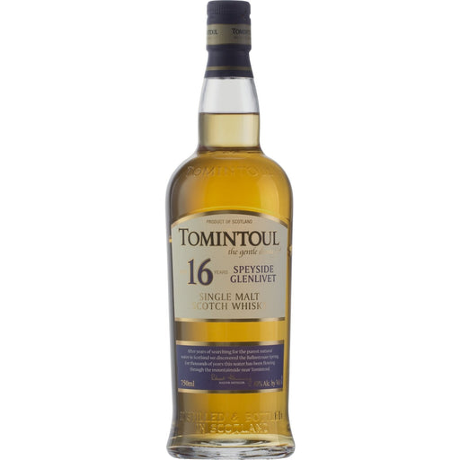 Tomintoul 16 Year Old Speyside Single Malt GIFT SET - All Kosher Wines - kosher