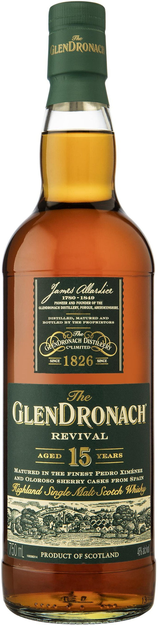 Glendronach Revival 15 Year Highland Single Malt Scotch Whisky - All Kosher Wines - kosher