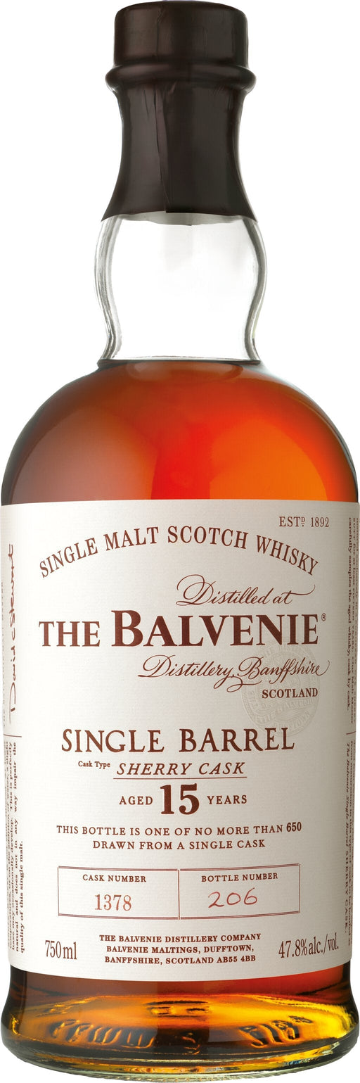 The Balvenie 15 Year Single Barrel Sherry Cask Single Malt Scotch Whisky - All Kosher Wines - kosher